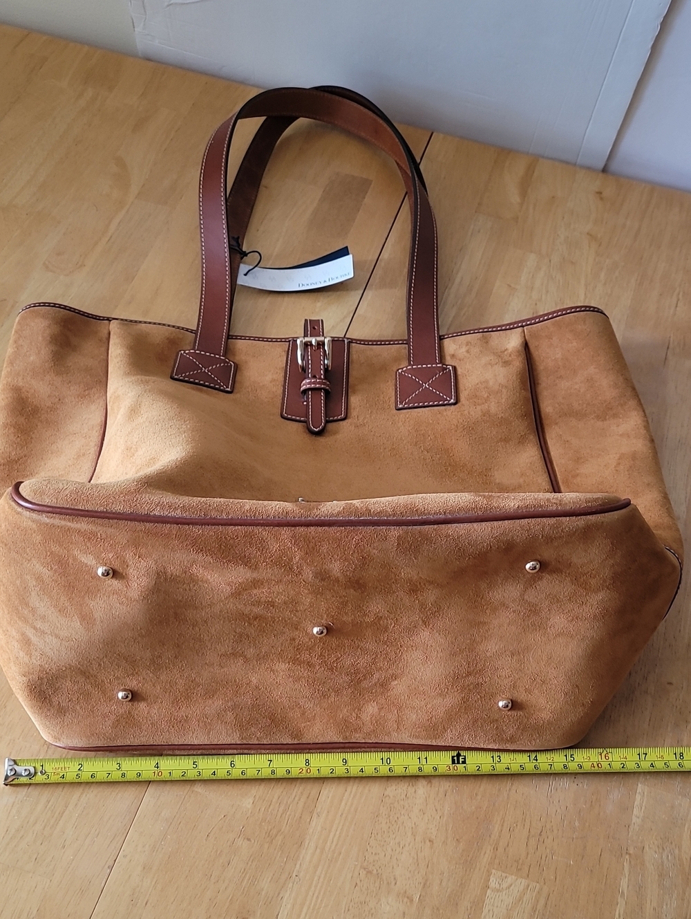 Dooney & Bourke Archives 1997 Suede Large Tote - Picture 14 of 16